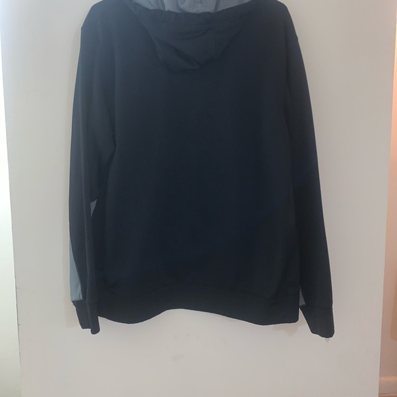 Black & Silver Mens Hoodie - Picture 2 of 3